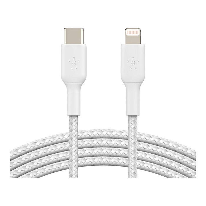 Belkin Cable Boost Charge USB-C a Lightning 2 m Blanco Trenzado