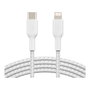 Belkin Cable Boost Charge USB-C a Lightning 2 m Blanco Trenzado