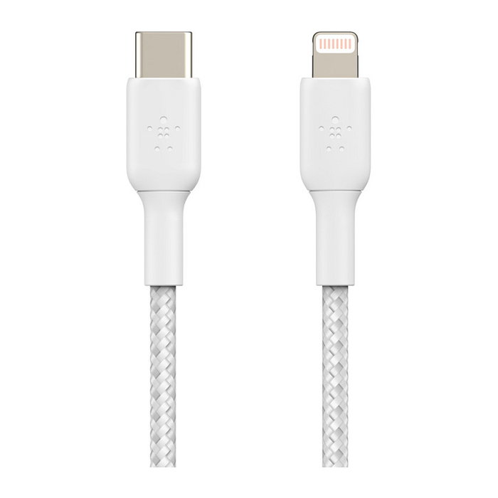 Belkin Cable Boost Charge USB-C a Lightning 2 m Blanco Trenzado