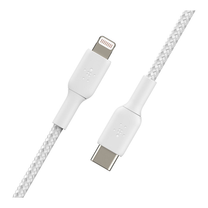Belkin Cable Boost Charge USB-C a Lightning 2 m Blanco Trenzado