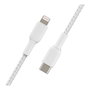 Belkin Cable Boost Charge USB-C a Lightning 2 m Blanco Trenzado