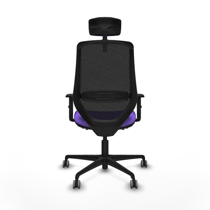 PIQUERAS Y CRESPO Silla de oficina Mardos con mecanismo Sincro/Traslack Lila y Negro