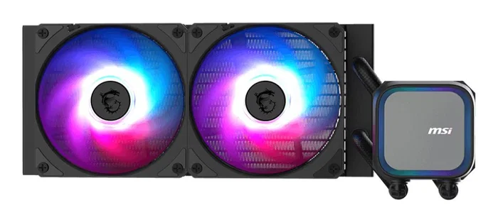 MSI MAG Coreliquid A13 240 Sistema de Refrigeración Líquida todo en uno - Radiador 240mm, Ventiladores de 120mm, Compatible con LGA1700/AM4/AM5/LGA1851, Negro