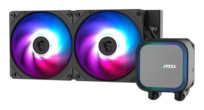 MSI MAG Coreliquid A13 240 Sistema de Refrigeración Líquida todo en uno - Radiador 240mm, Ventiladores de 120mm, Compatible con LGA1700/AM4/AM5/LGA1851, Negro