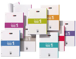 Recambio Miquelrius Notebook 1 A4 100H 70Gr 4 Taladros Cuadric.5X5 Violeta
