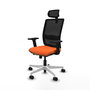 PIQUERAS Y CRESPO Silla de oficina Haches Naranja y Negro
