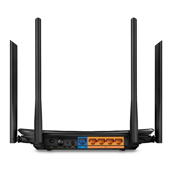 TP-Link Archer A6 Router Inalámbrico Wi-Fi 5 AC1200 Doble Banda, 5 Puertos Gigabit Ethernet, 5 Antenas, Negro TP-Link Archer A6 Router Inalámbrico Wi-Fi 5 AC1200 Doble Banda, 5 Puertos Gigabit Ethernet, 5 Antenas, Negro
