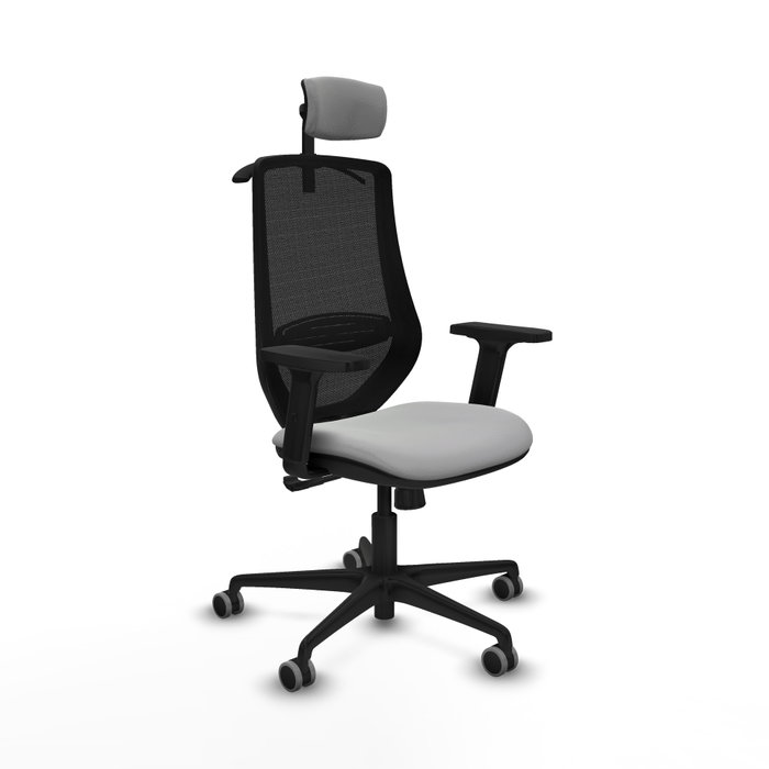 PIQUERAS Y CRESPO Silla de oficina Mardos con mecanismo Sincro, Gris claro y Negro PIQUERAS Y CRESPO Silla de oficina Mardos con mecanismo Sincro, Gris claro y Negro