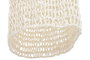 DKD Home Decor Lámpara de Techo de Fibra Trenzada Cruda 40x40x80 cm