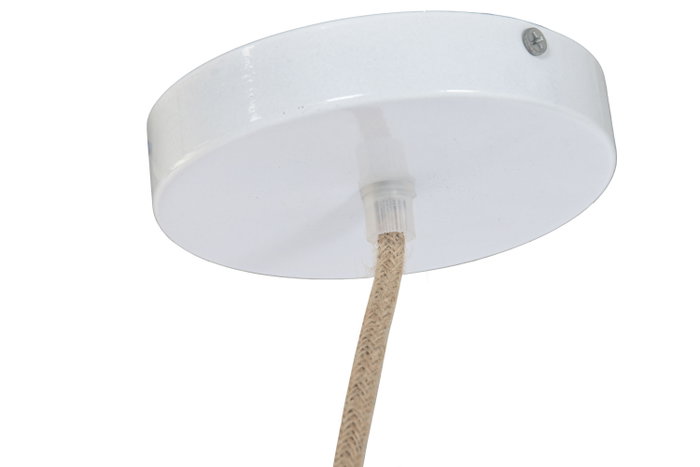 DKD Home Decor Lámpara de Techo de Fibra Trenzada Cruda 40x40x80 cm DKD Home Decor Lámpara de Techo de Fibra Trenzada Cruda 40x40x80 cm