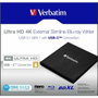 Verbatim Grabador Slimline Blu-ray Externo USB-C Ultra HD 4K