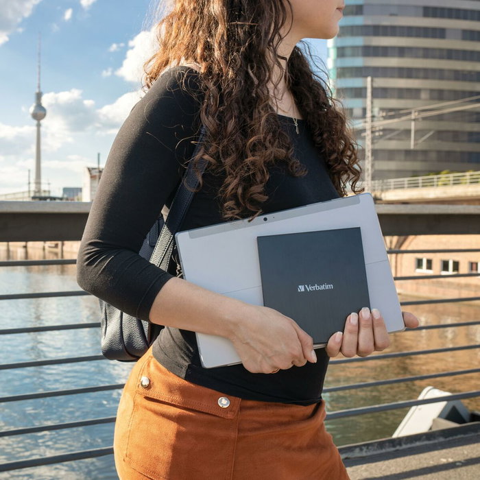 Verbatim Grabador Slimline Blu-ray Externo USB-C Ultra HD 4K