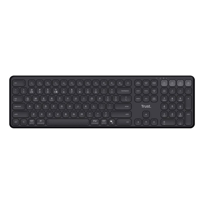 Trust VAIYA Teclado Inalámbrico 100% Full-size Negro