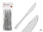 Kinvara Set 12 Cuchillo Plástico Plateado 10x26x1 cm (Set de 48)