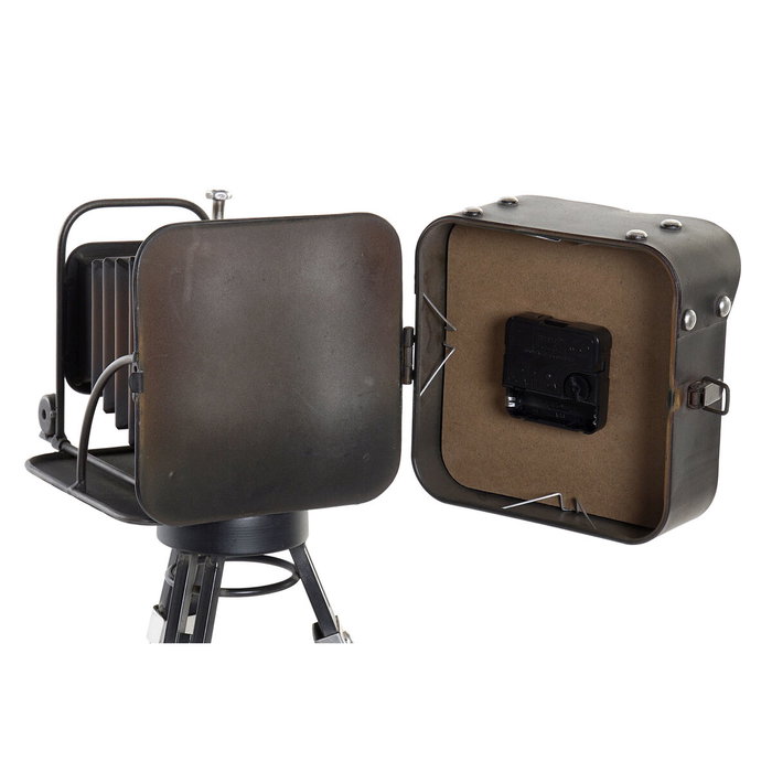 DKD Home Decor Reloj de Metal y Cristal Estilo Vintage