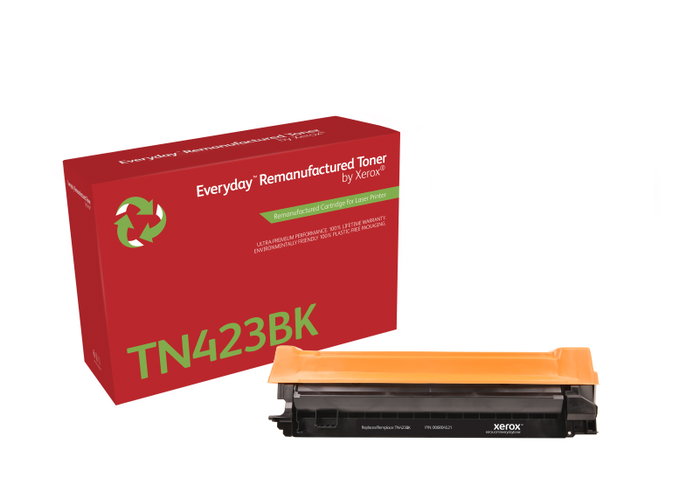 Xerox Tóner Everyday Negro Remanufacturado para Brother TN423BK, Alta Capacidad