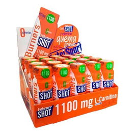 NUTRISPORT L-Carnitina Fat Burners Shot Caja 20Unid. Ayuda a la Conversión de Grasa en Energía