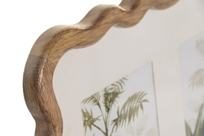 DKD Home Decor Marco Multifoto Mango 36x2x27,5 Marrón y Blanco