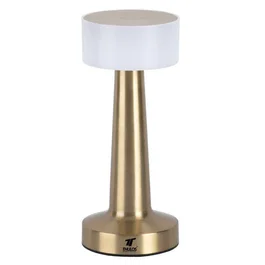 Thulos Lámpara LED de Sobremesa Recargable Inalámbrica OA4010 con 3 Modos de Luz, Color Dorado