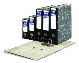 Archivador Palanca Unisystem Novoclas Carton Rado 4º Natural 65Mm Negro (Set de 12)