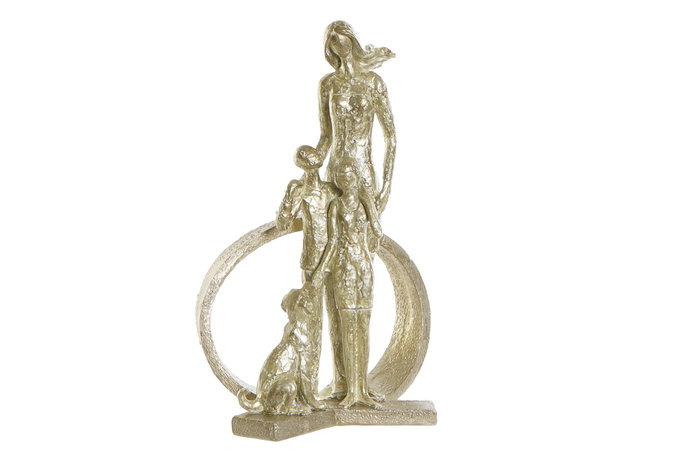 DKD Home Decor Figura Resina Familia Dorado 26x14,5x39 cm DKD Home Decor Figura Resina Familia Dorado 26x14,5x39 cm
