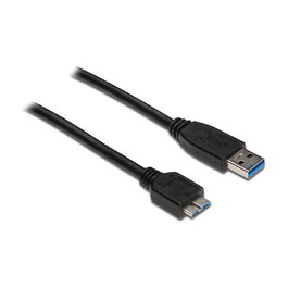 GoodConnections Cable USB 3.0 A a Micro B USB 3.2 Gen 1 (3.1 Gen 1) Macho Negro 3 metros