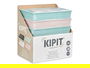 Kipit Organizador de Cajón con 15 Huecos Surtidos, Rosa y Verde, Plástico, 33 x 49 x 9 cm (Set de 6)