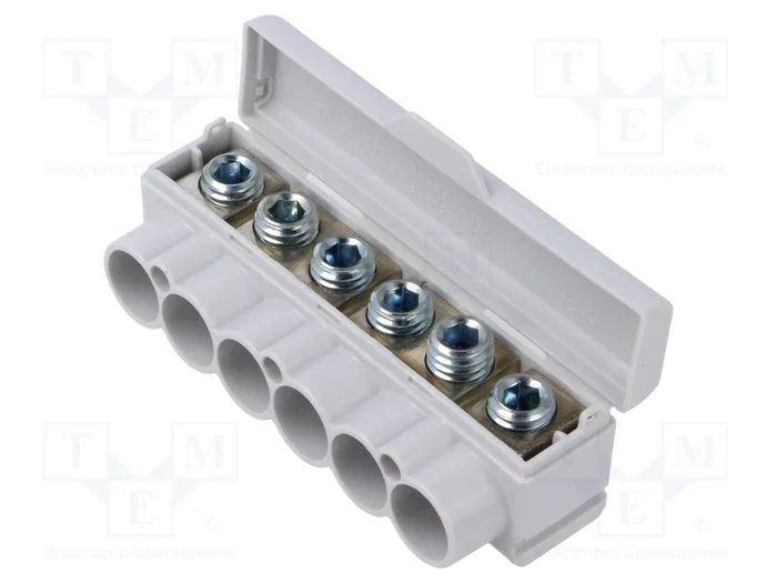 MOREK SLT50 Bloque de distribución de 6 pines, 1kV
