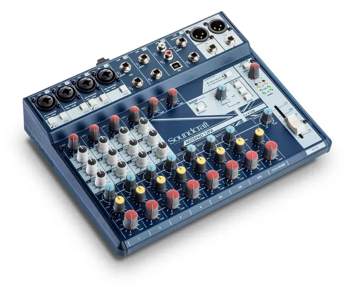 SOUNDCRAFT Notepad 12Fx Mesa de Mezclas Compacta con Interfaz USB y Procesamiento Digital Lexicon