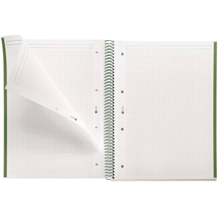 Miquelrius Cuaderno Espiral Emotions A4 Verde 80 Hojas Cuadriculado 5 mm Miquelrius Cuaderno Espiral Emotions A4 Verde 80 Hojas Cuadriculado 5 mm