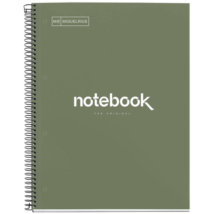 Miquelrius Cuaderno Espiral Emotions A4 Verde 80 Hojas Cuadriculado 5 mm Miquelrius Cuaderno Espiral Emotions A4 Verde 80 Hojas Cuadriculado 5 mm