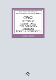 TECNOS, Lecturas de Historia del Derecho Español: Textos y contextos