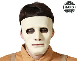 Mascara Asesino Blanca Halloween Polipropileno para Hombre Adulto