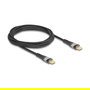 DELOCK Cable USB 2.0 Tipo-C Macho a Macho Transparente PD 3.0 100W 2m