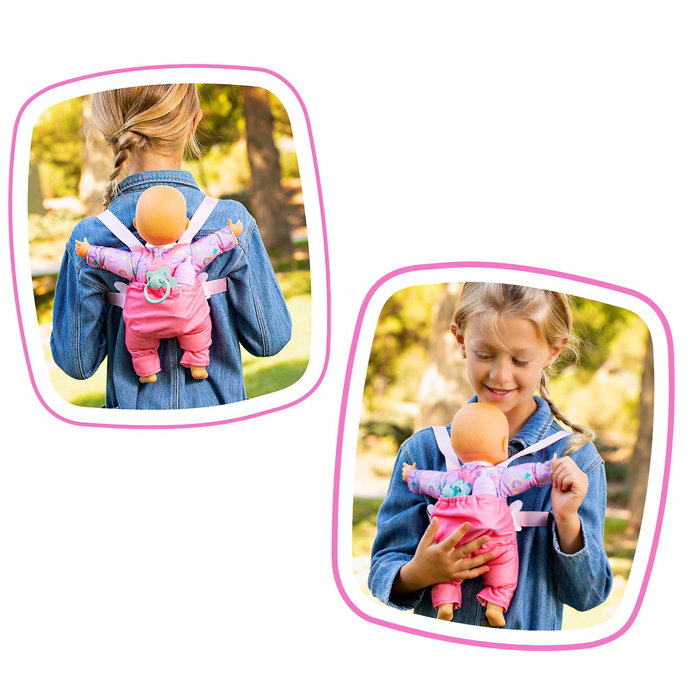 Famosa Muñeco Nenuco ¿Damos un Paseo? 35 cm con Ropa Asas para Porteo o Mochila e Incluye Biberón