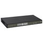 LevelOne Switch Gestionado GES-2118P, 16 Puertos Gigabit PoE+ (30W por Puerto), 2 Ranuras SFP, Montaje Rack 19", 230W Presupuesto, L2