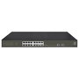 LevelOne Switch Gestionado GES-2118P, 16 Puertos Gigabit PoE+ (30W por Puerto), 2 Ranuras SFP, Montaje Rack 19", 230W Presupuesto, L2