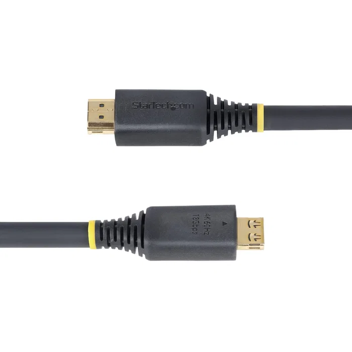 StarTech.com HDMI2-CABLE-GRIP-7M Cable HDMI High Speed 7 m Macho-Macho, 4K 60Hz HDR, 1440p 144Hz, Blindado, 18Gbps, HDCP 2.2, HDR10, Audio 32 Canales, Negro