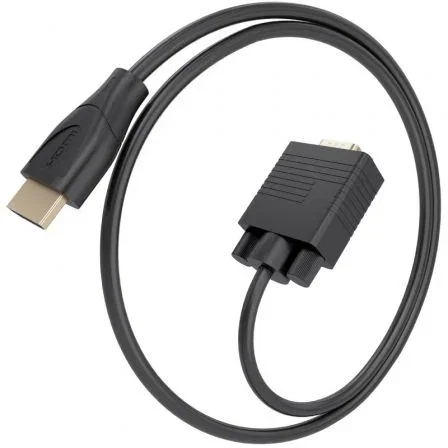 Aisens Cable Conversor A122-1012 HDMI a VGA SVGA, Macho a Macho, 2 Metros, Negro, Soporta 1080p y UXGA 1600x1200, HDCP 1.2, Plug and Play