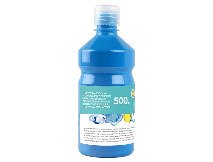 Liderpapel Tempera Escolar Superlavable Azul 500 ml Liderpapel Tempera Escolar Superlavable Azul 500 ml