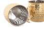 DKD Home Decor Mug Loft Dorado Inox 480ml Set de 2 Piezas 9.5 x 9 x 12 cm