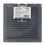 Edm Rejilla ventilación cuadrada empotrable ø 100mm 170x170x11,5mm ABS gris con mosquitera