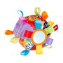 Playgro Pelota Loopy Loops 0180271 - Bebé Suave y Sonajera de Actividades Multilingüe +3 Meses