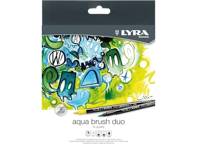 Lyra Aqua Brush Duo Set de 12 Colores Multicolor L6521120