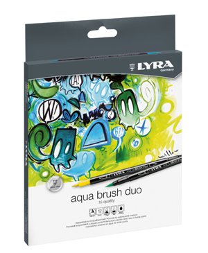 Lyra Aqua Brush Duo Rotulador Multicolor, 12 Piezas