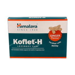 HIMALAYA Koflet Pastillas Garganta Jengibre para Vías Respiratorias 12 Comprimidos