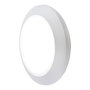 Fumagalli Plafón de Superficie Berta - Redondo, IP66, Casquillo E27, Blanco Translúcido, Ø275 x 80 mm, Bombilla No Incluida