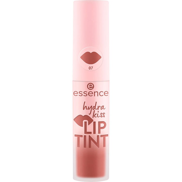 Essence Hydra Kiss #07-Hazelnut Haze - Tinte de labios con brillo, tono natural y color duradero, 4 ml