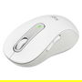 Logitech Signature M650 L Ratón Inalámbrico Bluetooth Bolt USB Receptor, Blanco, Diseñado para Mano Derecha, Tamaño L