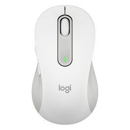 Logitech Signature M650 L Ratón Inalámbrico para Oficina, Blanco, Mano Derecha, Grande, 5 Botones, Bluetooth, Logi Bolt, 4000 DPI
